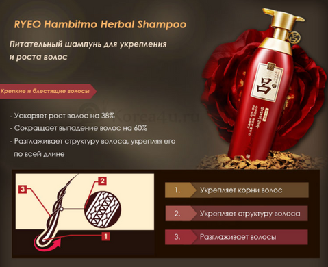 Шампунь для поврежденных волос Ryoe Hambit Damage Care Shampoo