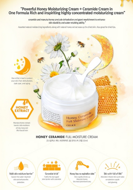 Поживний крем з керамідами і екстрактом меду COSRX Honey Ceramide Full Moisture Cream