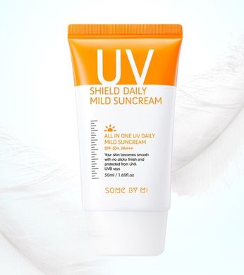 Сонцезахисний крем SPF50 +, PA +++ UV Shield Daily Mild Suncream SOME BY MI SPF50 +, PA +++
