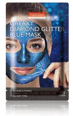 Маска-плівка поліпшуюча і зміцнююча  PUREDERM Galaxy Diamond Glitter Blue Mask