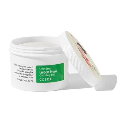 Заспокійливі диски (педи) для чутливої ​​шкіри One Step Green hero Calming Pad COSRX