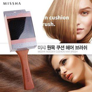 Расческа с антистатическим эффектом MISSHA Wooden Cushion Hair Brush