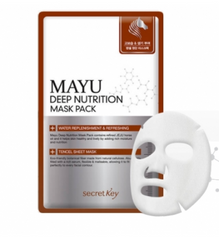 Інтенсивно живильна тканинна маска з кінським жиром Secret Key Mayu Deep Nutrition Mask Pack