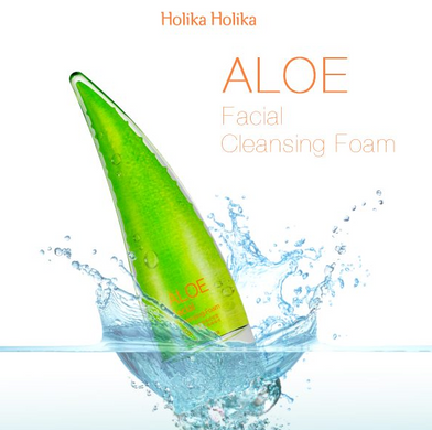 Мягкая  пенка для умывания Holika Holika Aloe Facial Cleansing Foam