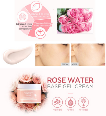 Тонізуючий крем-гель на основі рожевої води Secret Key Rose Water Base Gel Cream