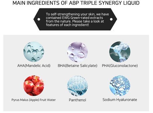 Тонер з 3 видами кислот: AHA, BHA, PHA PURITO ABP Triple Synergy Liquid
