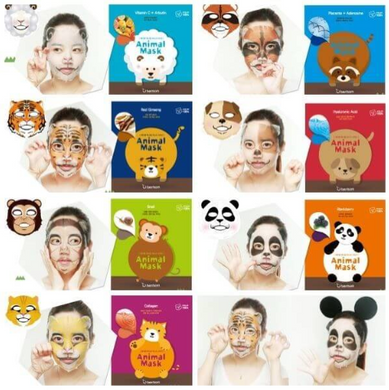 Тканинна маска з екстрактом женьшеню Berrisom Animal Mask Series Tiger