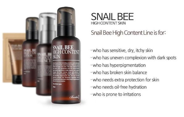 Тонер с экстрактом муцина улитки и пчелиным ядом  Benton Snail Bee High Content Skin