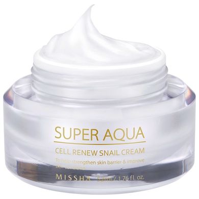 Регенеруючий крем з муцином равлики MISSHA Super Aqua Cell Renew Snail Cream