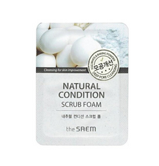 Скраб-пенка на основе  яичного белка The Saem Natural Condition Scrub Foam