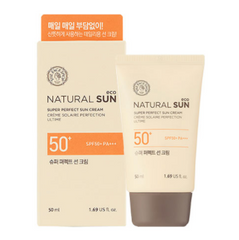 Сонцезахисний крем SPF50 + PA +++ The Face Shop Natural Sun Eco Super Perfect Sun Cream SPF50 + PA +++