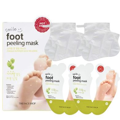 Пілінг-маска для ніг The Face Shop Smile Foot Peeling Mask