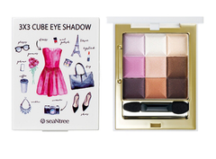 Палітра тіней для очей SeaNtree 3x3 Cube Eyeshadow (Purple Brown)