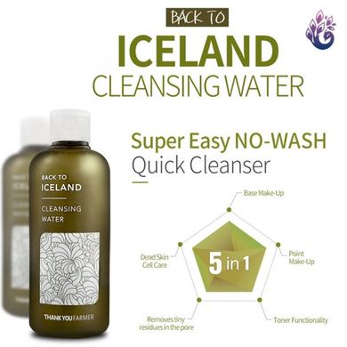 Очищаюча міцелярна вода THANK YOU FARMER Back To Iceland Cleansing Water