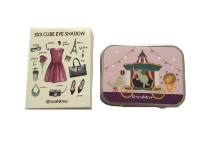 Палетка теней для глаз SeaNtree 3x3 Cube Eyeshadow  (Purple Brown)