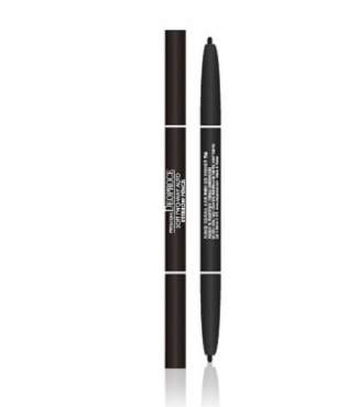 Двосторонній олівець для брів чорно-коричневий DEOPROCE PREMIUM SOFT TWO-WAY AUTO EYEBROW PENCIL Black Brown